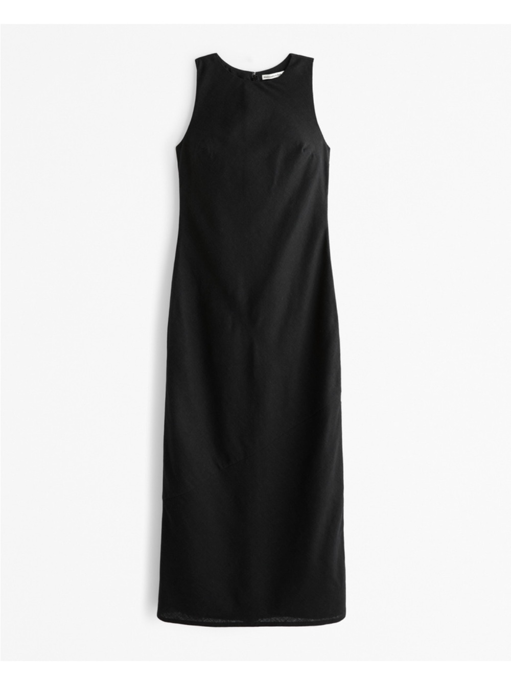 NWT Abercrombie High-Neck Linen-Blend Maxi Dress - Picture 5 of 5